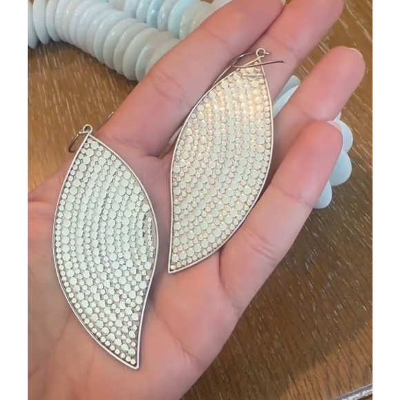 Anna Beck Large Sterling Silver Earrings